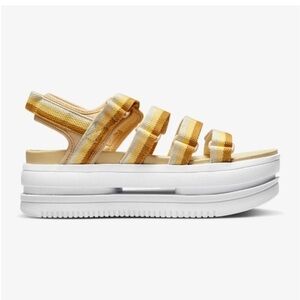 Nike Icon Classic Sandals Sesame/Chutney/White DH0224-200 Platform 8 streetwear